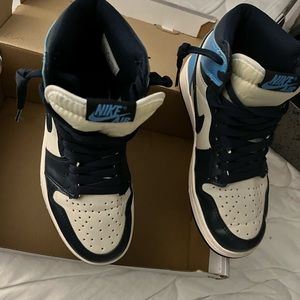 Nike Air Jordan’s Size 5.5 Blue w/Black Excellent Condition